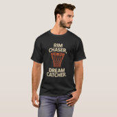 Rim Chaser Dream Catcher Basketball Net Art T-shirt (Voorkant volledig)