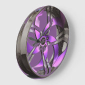 Rim Paars en Chrome Grote Klok (Hoek)