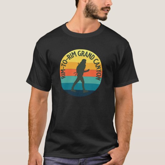 Rim to Rim Hike Grand Canyon Hiking family funny T-shirt (Voorkant)