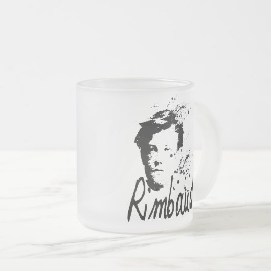 RIMBAUD-portret 2x Mok (Voorkant rechts)