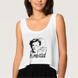 RIMBAUD-portret Grafische kunst Vrouwen bovenaan Tanktop