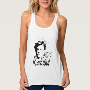 RIMBAUD-portret Grafische kunst Vrouwen bovenaan Tanktop