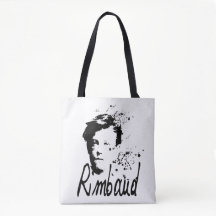 RIMBAUD-portret met inktdruppels over TB