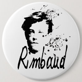 RIMBAUD-portret rond Button