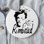 RIMBAUD-portret rond Button (In situ)