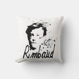 RIMBAUD portret Vierkant Hoofdkussen Kussen