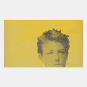 Rimbaud Rechthoekige Sticker (Voorkant)