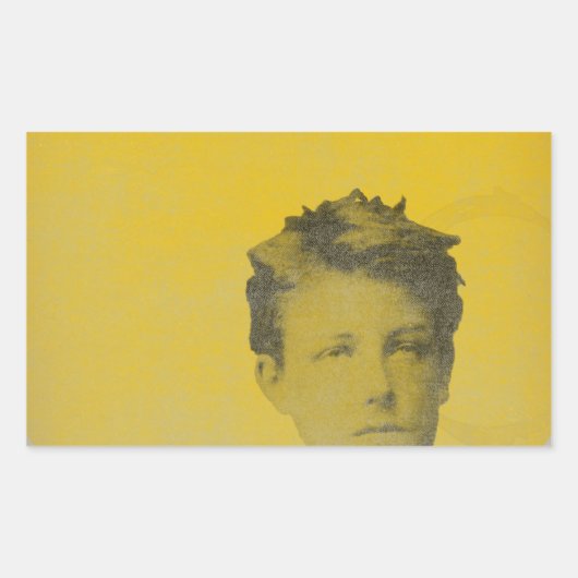 Rimbaud Rechthoekige Sticker (Voorkant)