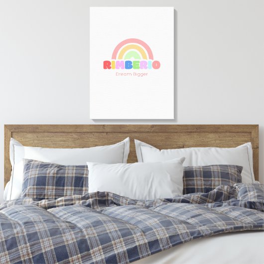 Rimeberio Typography Art Canvas Afdruk (Insitu (Slaapkamer))