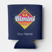 Rimini Emilia-Romagna Italië Retro Sunset Blikjeskoeler (Achterkant)