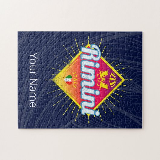 Rimini Emilia-Romagna Italië Retro Sunset  Legpuzzel (Horizontaal)