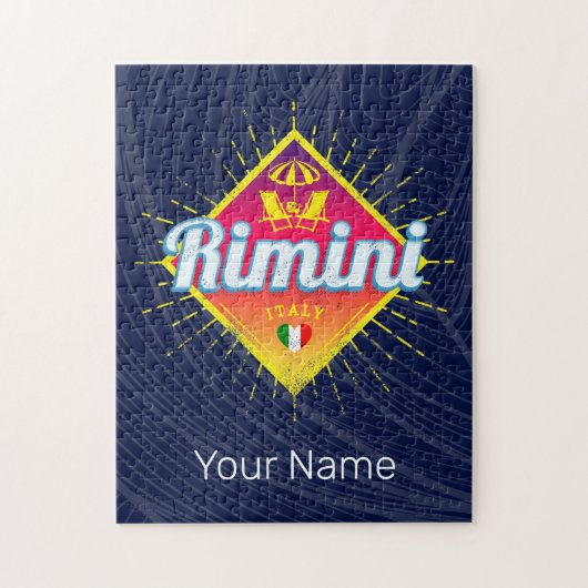 Rimini Emilia-Romagna Italië Retro Sunset Legpuzzel (Verticaal)