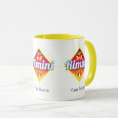 Rimini Emilia-Romagna Italië Retro Sunset  Mok (Voorkant rechts)