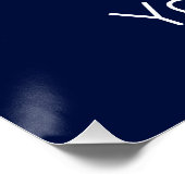 Rimini Emilia-Romagna Italië Retro Sunset  Perfect Poster (Hoek)