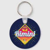 Rimini Emilia-Romagna Italië Retro Sunset  Sleutelhanger (Voorkant)