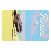 Rimini Italië strandposter Magneet (Horizontaal)