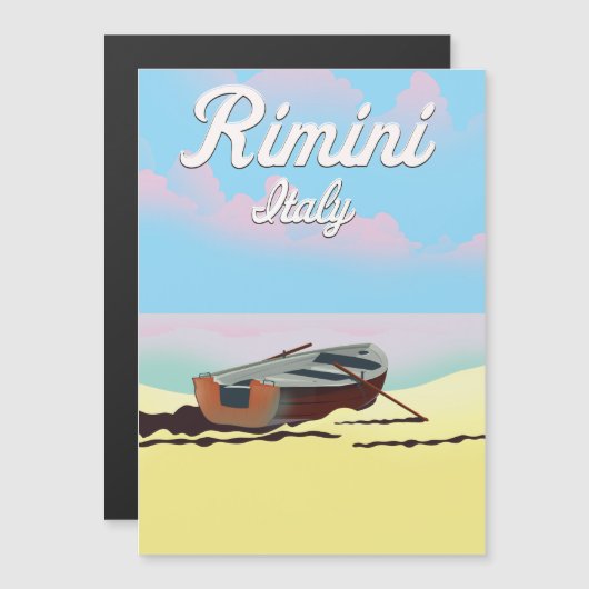 Rimini Italië strandstrand poster (Voorkant / Achterkant)