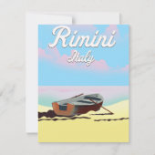 Rimini Italië strandstrand poster (Voorkant)