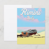 Rimini Italië strandstrand poster (Voorkant / Achterkant)