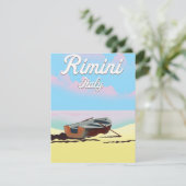 Rimini Italië strandstrand poster (Staand voorkant)