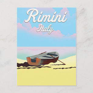Rimini Italië strandstrand poster Briefkaart