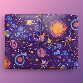 Rimontdekking Voyager Paars Cadeaupapier