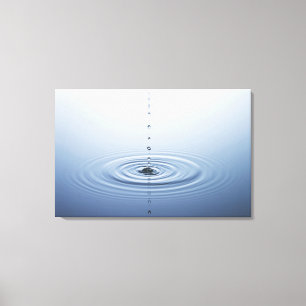 Rimpel op water canvas afdruk