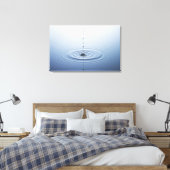Rimpel op water canvas afdruk (Insitu (Slaapkamer))