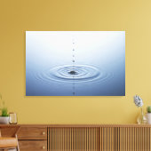 Rimpel op water canvas afdruk (Insitu (Woonkamer))