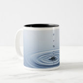 Rimpel op water tweekleurige koffiemok (Voorkant links)