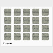 rimpelen en reflecteren vierkante sticker (Vel)