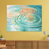 Rimpelingen van Tranquiliteit Abstract Water Harmo Canvas Afdruk (Insitu (Woonkamer))