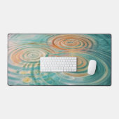 Rimpelingen van Tranquiliteit Abstracte Waterharmo Bureaumat (Keyboard & Muis)