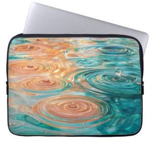 Rimpelingen van Tranquiliteit Abstracte Waterharmo Laptop Sleeve