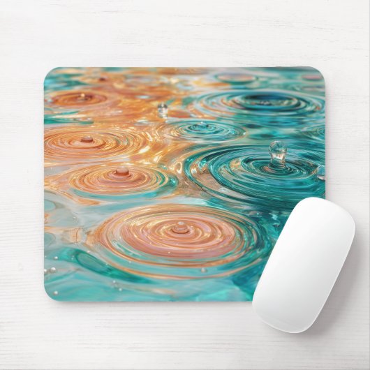 Rimpelingen van Tranquiliteit Abstracte Waterharmo Muismat (Met muis)