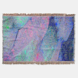 Rimpellederstijl met versleten verf, blauw deken