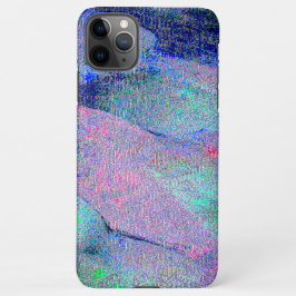 Rimpellederstijl met versleten verf, blauw iPhone 11Pro max hoesje