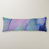 Rimpellederstijl met versleten verf, blauw lichaamskussen (Voorkant)