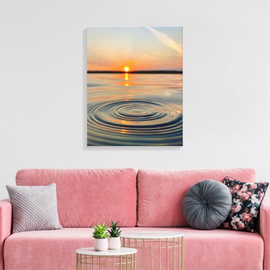 rimpels canvas afdruk (Insitu (Woonkamer))