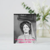 Rimpels - de service strepen van het leven! briefkaart (Staand voorkant)