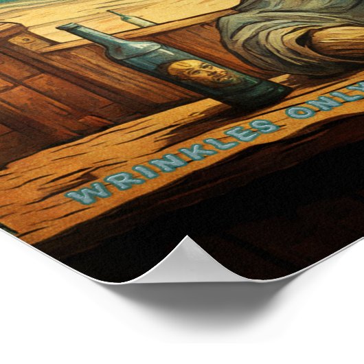 Rimpels en glimlachen - poster (Hoek)