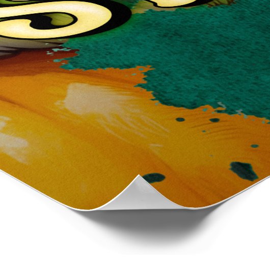 Rimpels gaan alleen waar de glimlach papegaai is g poster (Hoek)