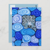 rimpels in handdoeken briefkaart (Voorkant / Achterkant)