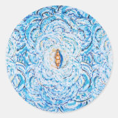 rimpels ronde sticker (Voorkant)