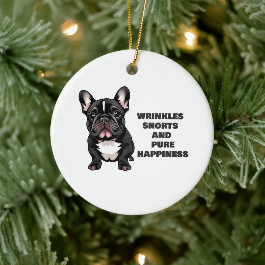 Rimpels, snurken en puur geluk keramisch ornament (Boom)