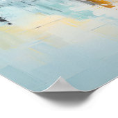 Rimpels van Eenzaamheid, Digitale Muurkunst Poster (Hoek)