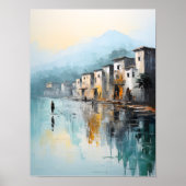 Rimpels van Eenzaamheid, Digitale Muurkunst Poster (Voorkant)