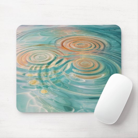Rimpels van Tranquiliteit Abstract Water Harmonie Muismat (Met muis)