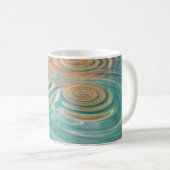 Rimpels van Tranquiliteit Abstracte Waterharmonie Koffiemok (Voorkant rechts)