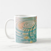 Rimpels van Tranquiliteit Abstracte Waterharmonie Koffiemok (Links)